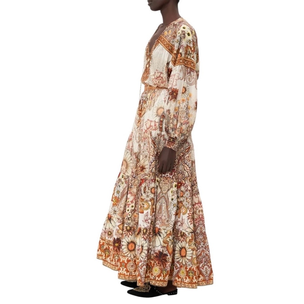 CAMILLA Heart Of A Hippie Tiered Maxi Skirt RRP $599 size small runs med-large - Picture 2 of 7